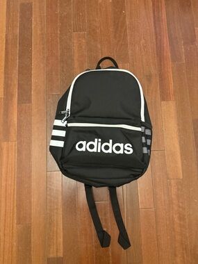 adidas Black and White Logo Backpack
